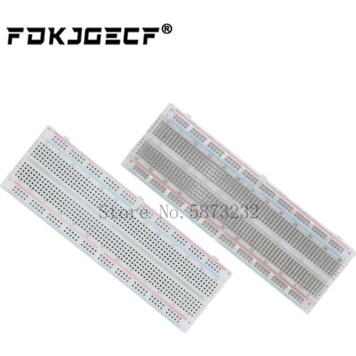 White/Transparent Breadboard 830 Point Solderless PCB Bread Board MB-102 MB102 Test Develop DIY for arduino