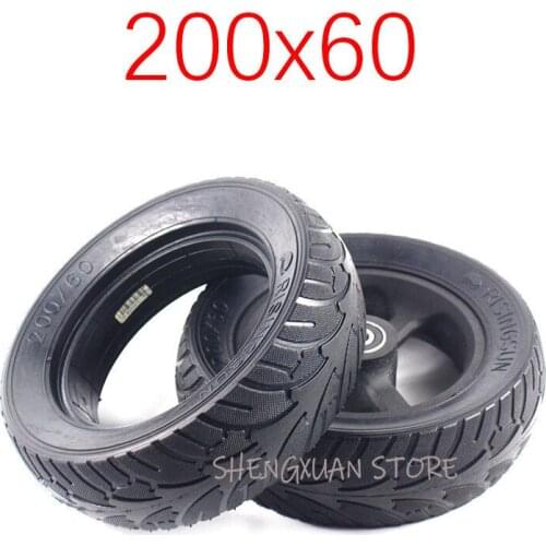 Free Shipping 8 Inch 200x60 Electric Scooter Balancing Vehicle Solid Tire with Wheel Hub and Tubeless Solid Tyre
