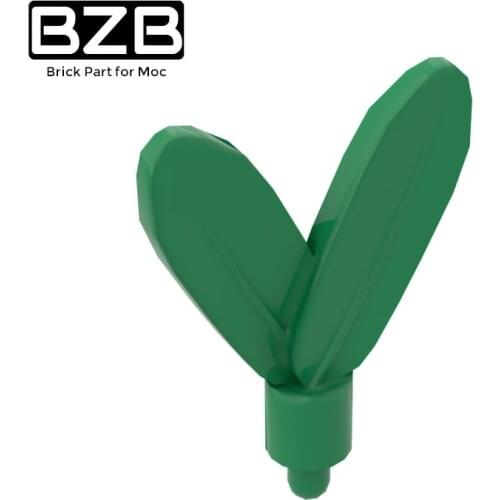 BZB MOC 30126 Indian Feather W. Pin Technical Creative Building Block Model Kids Toys DIY Brick Parts Best Gifts