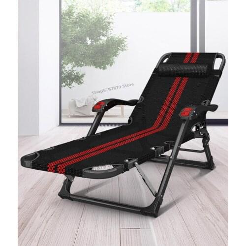 Office lunch break folding bed sheet home adult adult lunch break nap chair simple multifunctional portable recliner