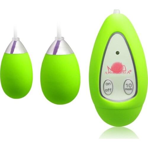 10 Mode Remote Control Double Egg Vibrators 100% Waterproof Speed Jump Egg Love Ball Clitoris Stimulator Sex Toys for Women