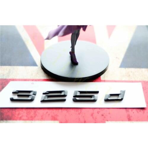 Emblem Badge Decal Trunk Rear ABS for BMW 3 Series 318d 320d 323d 325d Matt Black Chrome Stylish Car Exterior Stickers