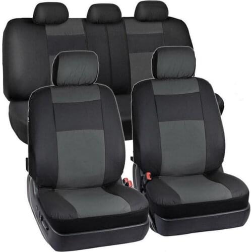 Four Seasons Full Set Waterproof Universal PU Leather Car Seat Covers