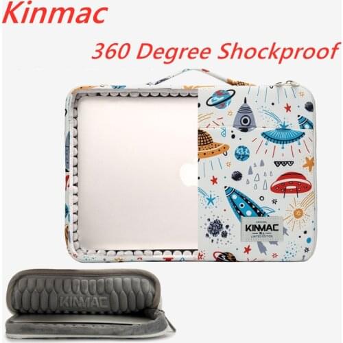 Kinmac Brand Laptop Bag 12,13,14,15,15.6, Space Ship Briefcase Sleeve Case For Macbook Air Pro13.3,15.4,Notebook,Dropship V094