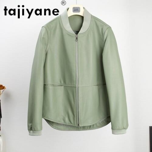 Real Spring 2021 Sheepskin Jacket Women Genuine Leather Coats Green Jackets Plus Size 5XL 6XL Mujer Chaqueta TN2094