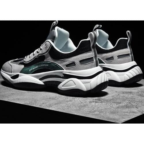 Fashion High Quality Men Sneakers Comfortable Casual Shoes Outdoor Wear-resistant Reflective All-match Sports Shoes Scarp Uomo