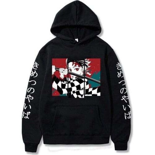 Men Hoodies Japanese Anime Print The Blade Of Doom Pullover Unisex Streetwear Hooded Sweatshirt Harajuku Homme Clothes Wholesale