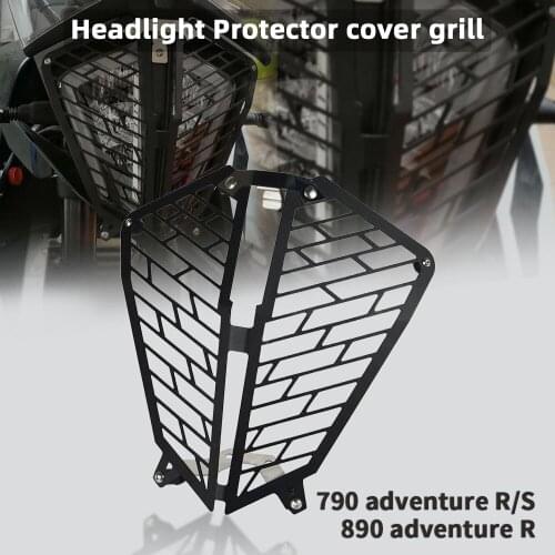 For 790 890 adventure R 2019 2020 2021 Motorcycle 790 adventure R/S Headlight Grill Head Light Guard Protector Cover Protection