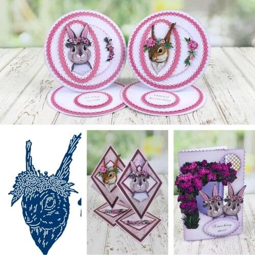 New for 2021 Floral Squirrel Metal Cutting Dies Scrapbook Diary Decoration Stencil Embossing Template DIY Greeting Card Albums