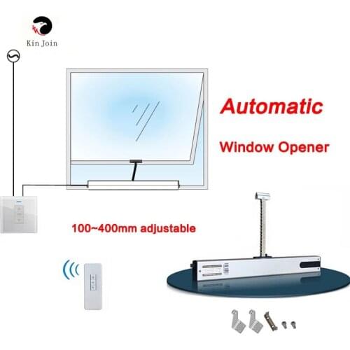 KinJoin Window Opener Newest with wifi & remote control Adjustable length 100~400mm Chain Automatic