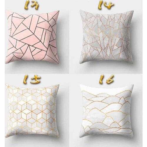 Geometris Dicetak Polyester Melempar Sarung Bantal Sofa Sarung Bantal 45X45Cm Dekorasi Sofa Rumah Mobil sarung Bantal