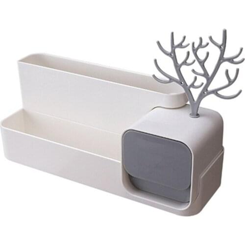 Toilet Shelf Creative Simple Free Punching Toilet Wall Mask Storage Rack