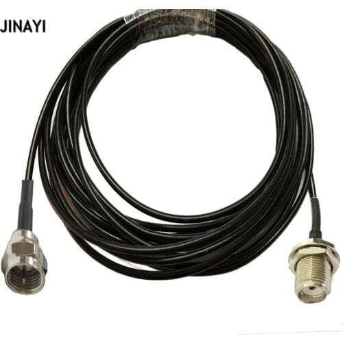 SMA Cable Connector SMA Jack Female to F Male RF Adapter RG174 Extension Pigtail Modem Cable 50ohm 1/3/5/10m