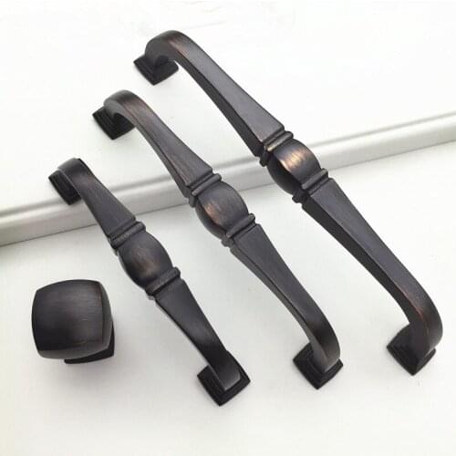 Dresser knobs Drawer Pull Handles Knob Retro Antique red bronze Style / Cabinet Handle Knobs / Vintage Furniture Hardware