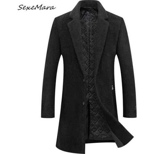 Мужские длинные пальто SexeMara China At AliExpress