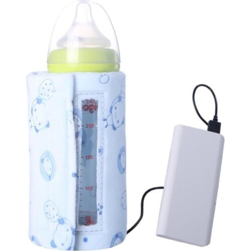 USB Milk Water Warmer Insulated Bag Kit Portable Baby Bottle Travel Cup Cover Warmer Heater Bag For Travel Stroller High Quality