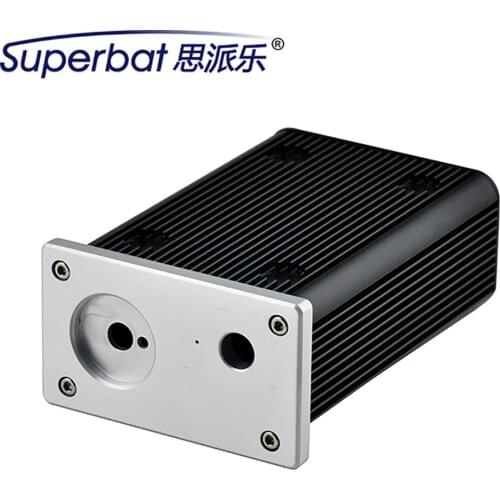 Superbat 4.53"3.15"1.77" Extruded Aluminum 115*80*45mm Electronics Project Case Amplifier Instrument Enclosure HIFI Tube Shell