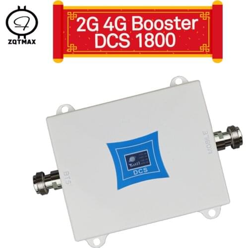 ZQTMAX 65dB Cell Phone Signal Booster GSM 1800 cell phone 2g 4g repeater DCS 1800MHz lte cellular amplifier