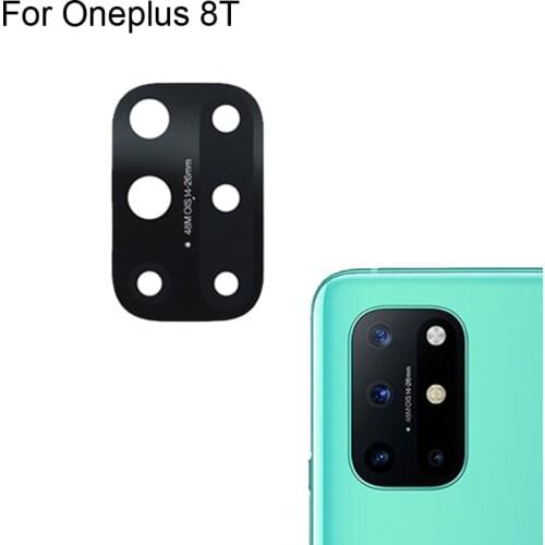 High quality For Oneplus 8T Back Rear Camera Glass Lens test good For Oneplus 8 T Replacement Parts For Oneplus8T