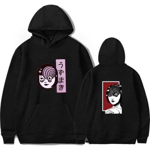 Japan Manga Junji Ito Cosplay Hoodies Women Men Harajuku Sweatshirt Streetwear Hip Hop Pullover Hooded Jacket Male Tracksuit