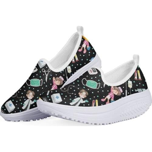 WHEREISART 2021 Height Increasing Women Flats Platform Shoes Woman Nurse Black Summer Mesh Casual Sneakers for Female Dropship