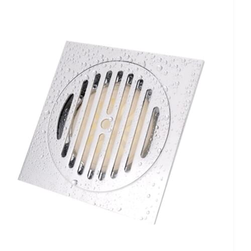 1PC 15*15cm Super Bigger Floor Drain Bathroom Drain Building Material Square Water Drain Bathroom Accessories