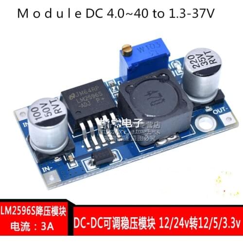5pcs/lot New LM2596 DC-DC Step Down Converter M o d u l e DC 4.0~40 to 1.3-37V Adjustable Voltage Regulator Hot sale