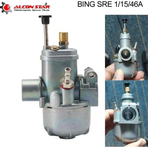 Alconstar 15mm Carburetor Replacement Moped Bike Bing style Carb For 50/60cc Moped Puch Bing Dax Motorcycle