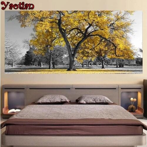 Large DIY Diamond Painting Rhinestones 5d diamond painting Tree scenery Full squareround Diamond Embroidery Cross Stitch Kits