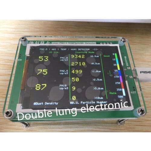 Household PM2.5 M5 version detector air quality monitoring PM2.5 dust haze measuring sensor TFT LCD