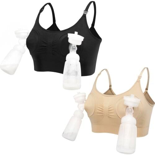 Hand Free Maternity Bra Breast Pump Special Nursing Bra Pregnancy Clothes Breastfeeding Accessories Pumping Bra