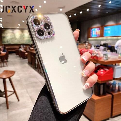 Luxury Plating Glitter Diamond Camera Protection Phone case for HuaWei P20 P30 Lite P40 pro P50 honor 8X Nova 3 Soft Back Cover