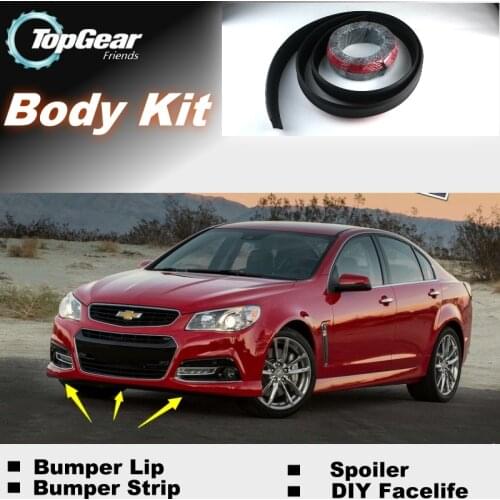 For Chevrolet SS Bumper Lip Lips / Top Gear Shop Spoiler For Car Tuning / TOPGEAR Body Kit + Strip