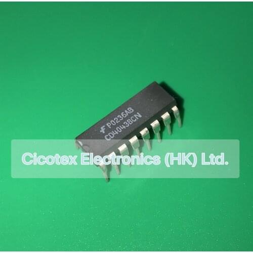 10pcs/lot CD4043BCN DIP16 CD 4043 BCN IC LATCH TRI R-S QUAD 3ST 16-DIP CD4043-BCN CD40438CN