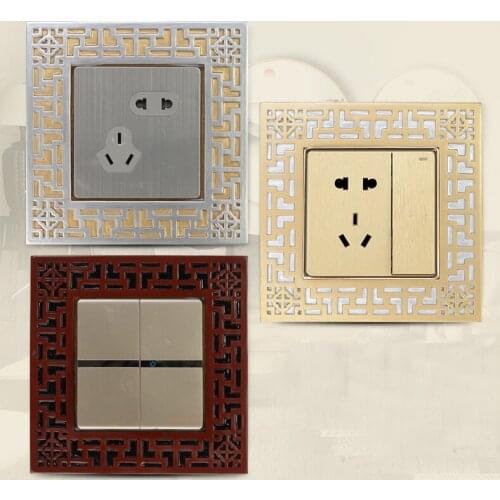 Classic Switch Adheres Wall Decals Classical Wall Socket Decorative Lamp Switch Protection For Living Room Decoration