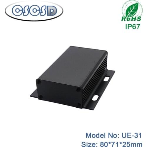 Extruded project enclosure metal waterproof electric box aluminum power amplifier chassis by CSCSD 80*71*25mm