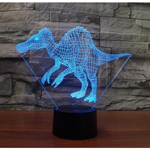 Humpback 3D Table Lamp For Bedroom Dinosaur Birthday Gift 3d Led Nightlight Factory wholesale Decorations Desk Lamp
