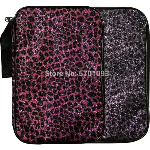 Limited sale of exclusive customized shiny leopard series table tennis racket bag