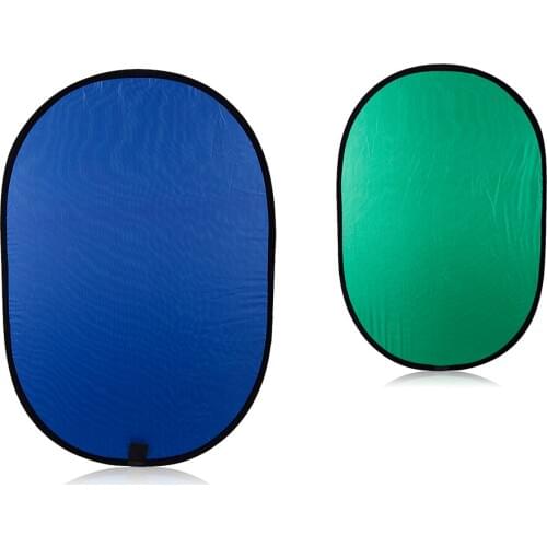 Reflector photography 100x150cm collapsible cotton blue & green (2in1) backdrop background panel for photo & video studio