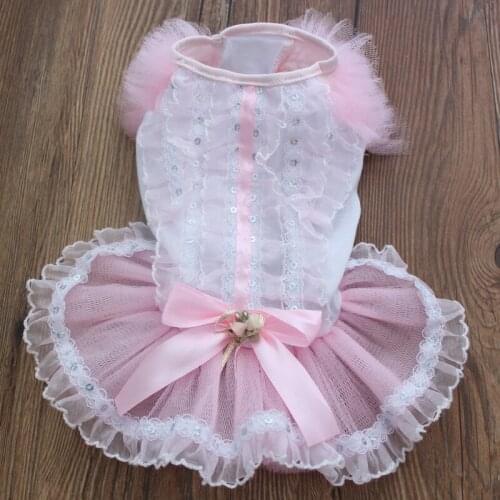 New Dog Cat Dress Tutu Design Skirt Pet Puppy Spring/Summer Clothes 3 Colours