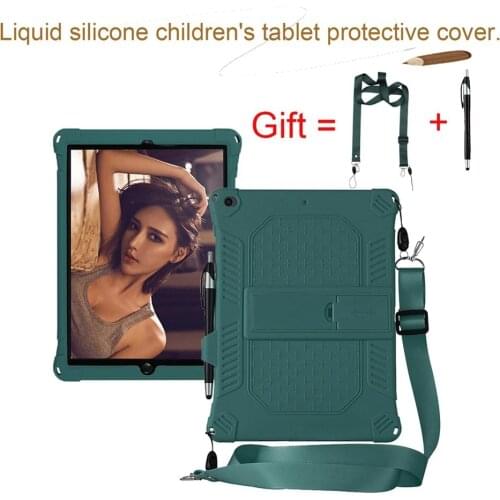 For iPad 10.2 2019 2020 Food grade Silicone Cover For iPad Air 2019 / Air 3 Kid Shockproof Tablets Coque For iPad Pro 10.5 funda