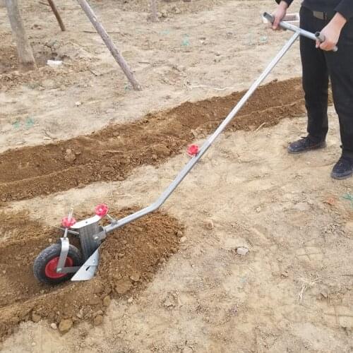 Manual Hand Plough Garden Tools Hand Pulling Plow Hiller Ditcher Cultivator Agricultural Tilling Ditching Ridging Machine