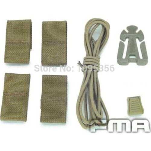 FMA Helmet modified with rubber suits DE For Outdoor Sports Hunting Free Shipping