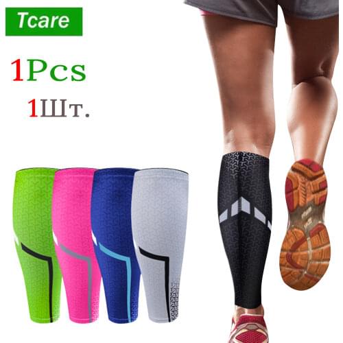 Tcare 1Pcs Calf Compression Sleeves Leg Compression Socks Runners Shin Splint Varicose Vein Calf Pain Relief Calf Guards Running