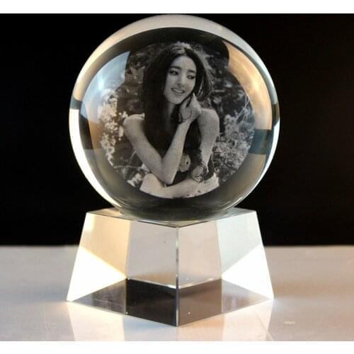TOP COOL ROCK festival Birthday gift -BEST lovers sweethearts custom photo 3D Figurine Crystal ball statue -- Limited Edition