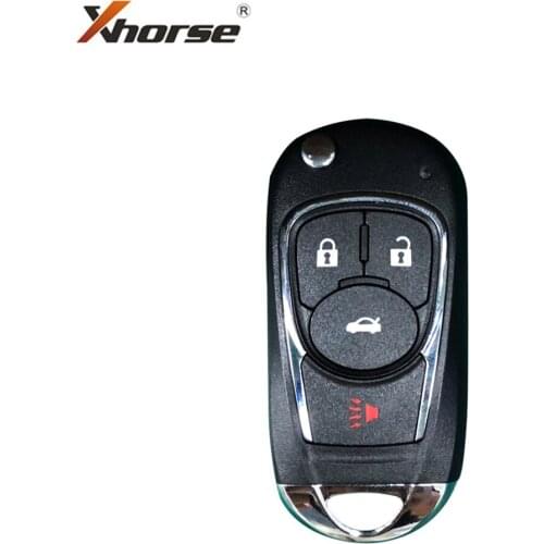 Xhorse XKBU02EN Wire Flip Universal Remote Key For Buick Style 4 Buttons for VVDI VVDI2 Key Tool English Version 5pcs/lot