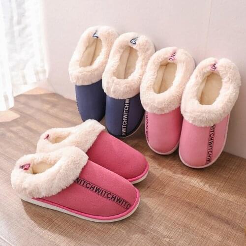 Women Winter Home Slippers Cartoon Stripe Shoes Soft Winter Warm House Slippers Indoor Bedroom Lovers Woman shoes