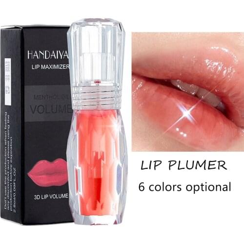 Liquid Lipstick Natural Mint Moisturizing Clear Lip Gloss Glitter 3D Crystal Makeup Glitter Nutritious Liquid Lipstick Cherry