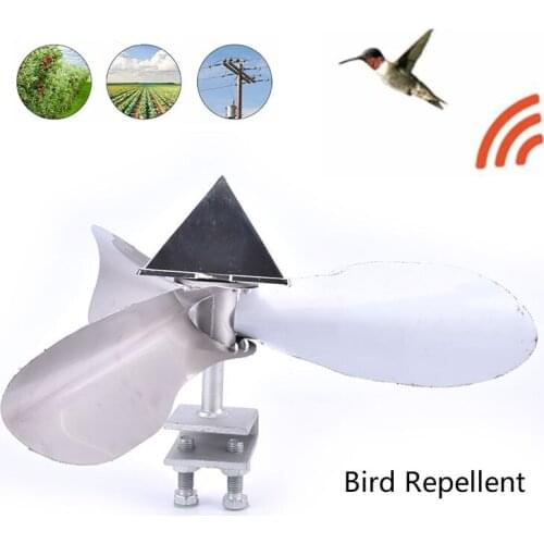 1PC Portable Stainless Steel Bird Pigeon Crow Repeller Scarer Wind Deterrent Garden Bird Repellent