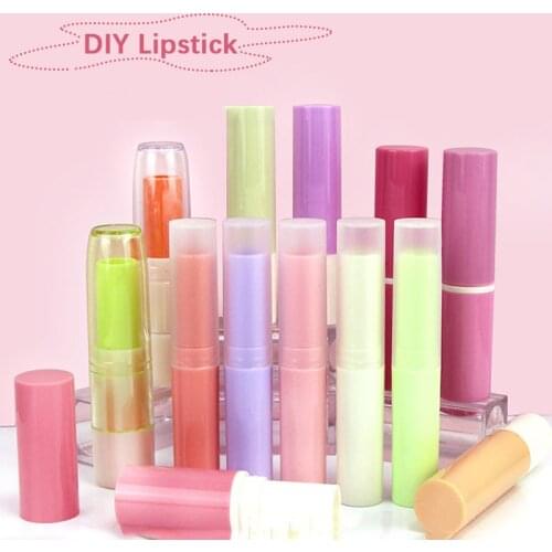 20Pcs/Lot 5g 5ml Lipstick Tube Lip Balm Containers DIY Empty Lip-Gloss Lip Tube With Caps Cosmetic Makeup Glue Stick Tubes